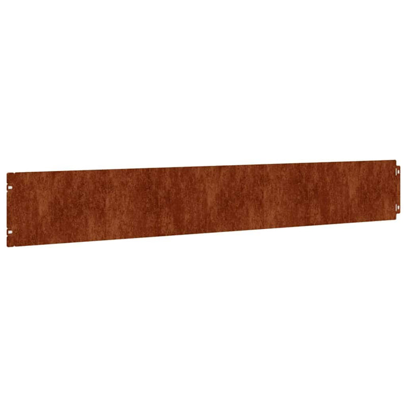 Margine pentru gazon 10 buc. 15 x 103 cm Ruginit
