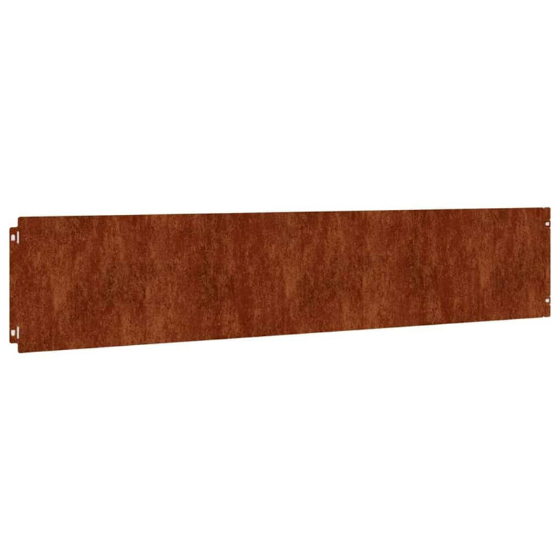 Margine pentru gazon 10 buc. 20 x 103 cm Ruginit