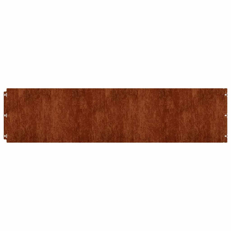 Margine pentru gazon 10 buc. 25 x 103 cm Ruginit