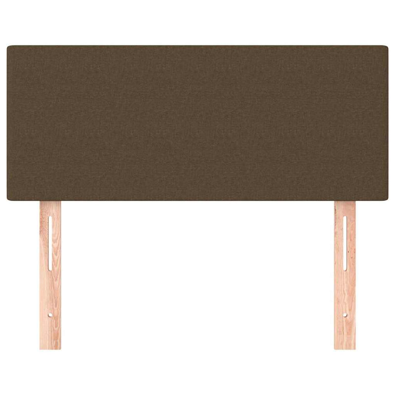 Tăblie de pat, maro închis, 80x5x78/88 cm, textil