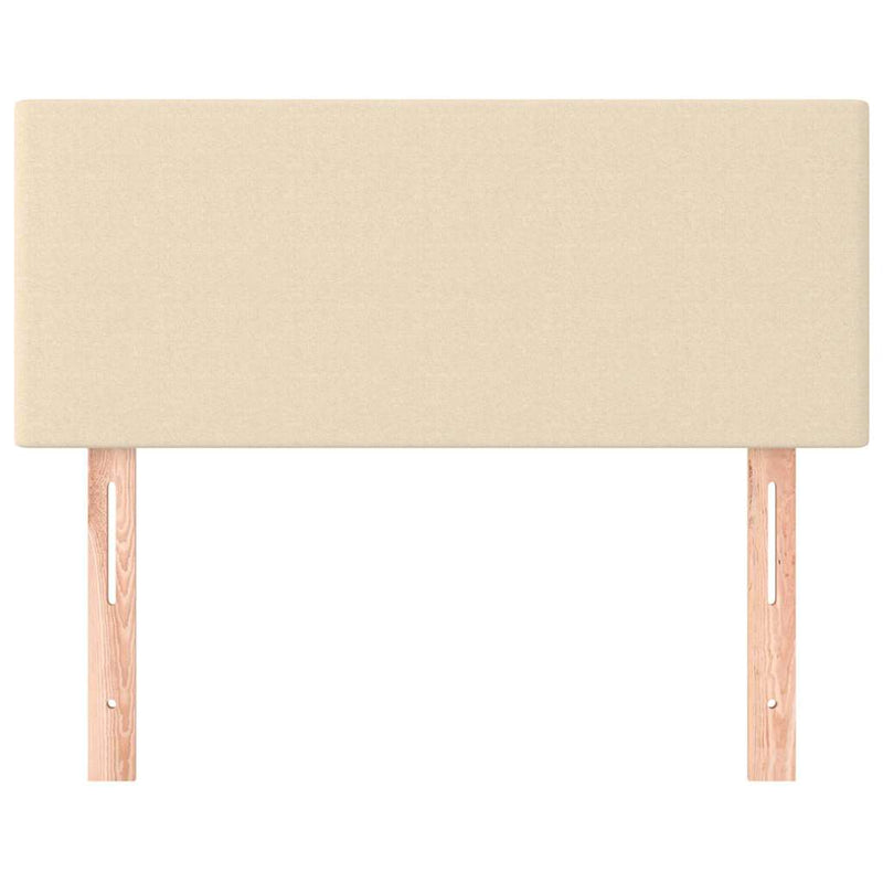 Tăblie de pat, crem, 80x5x78/88 cm, textil