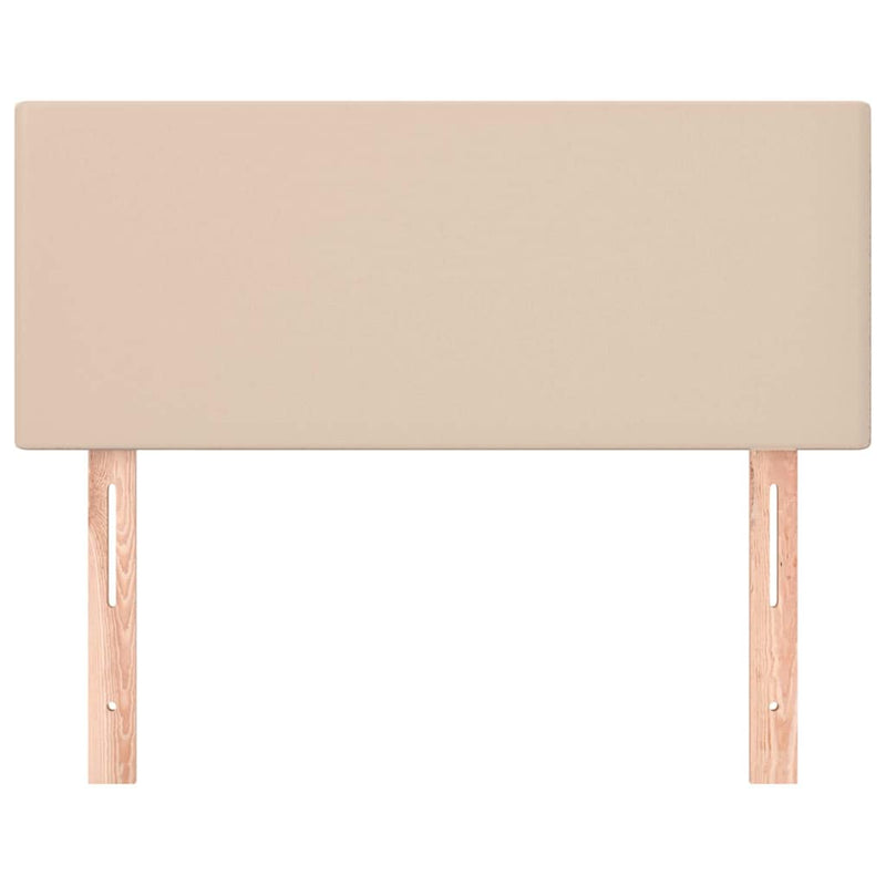 Tăblie de pat, cappuccino, 80x5x78/88 cm, piele ecologică