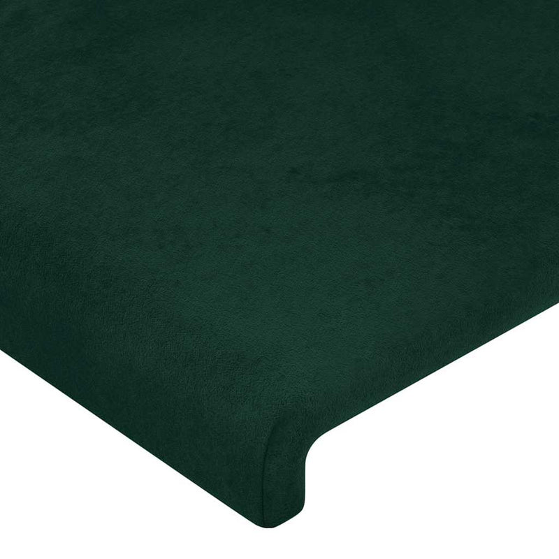 Tăblie de pat, verde închis, 80x5x78/88 cm, catifea