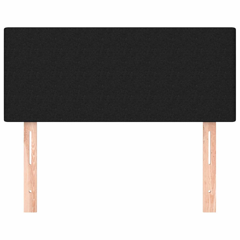 Tăblie de pat, negru, 90x5x78/88 cm, textil
