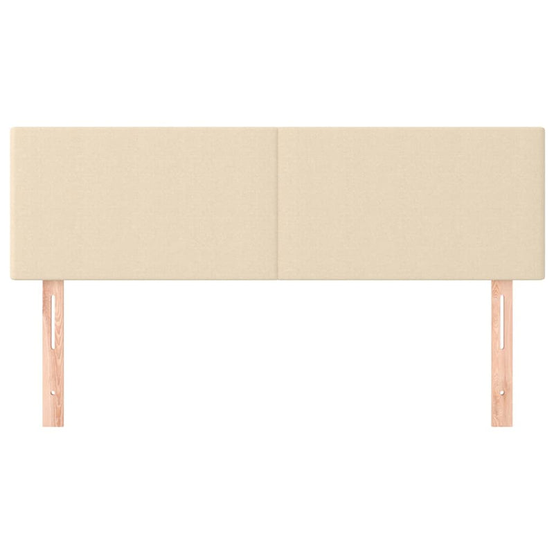 Tăblii de pat, crem, 144x5x78/88 cm, textil