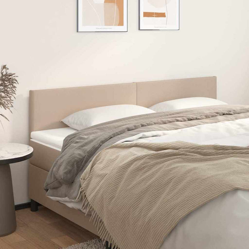 Tăblii de pat, cappuccino, 180x5x78/88 cm, piele ecologică