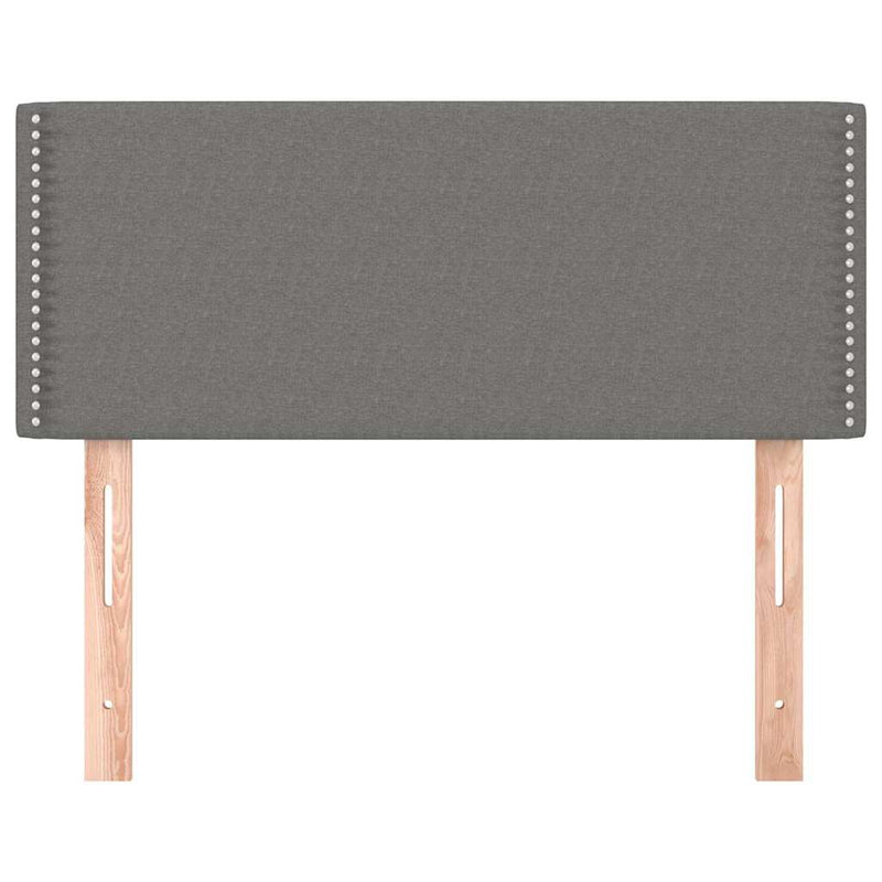 Tăblie de pat, gri închis, 80x5x78/88 cm, textil