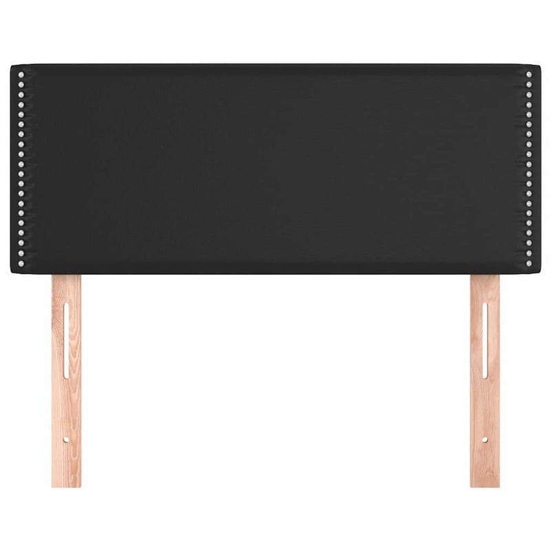 Tăblie de pat, negru, 100x5x78/88 cm, piele ecologică