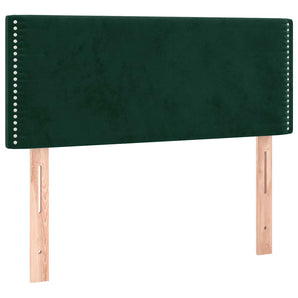 Tăblie de pat, verde închis, 100x5x78/88 cm, catifea