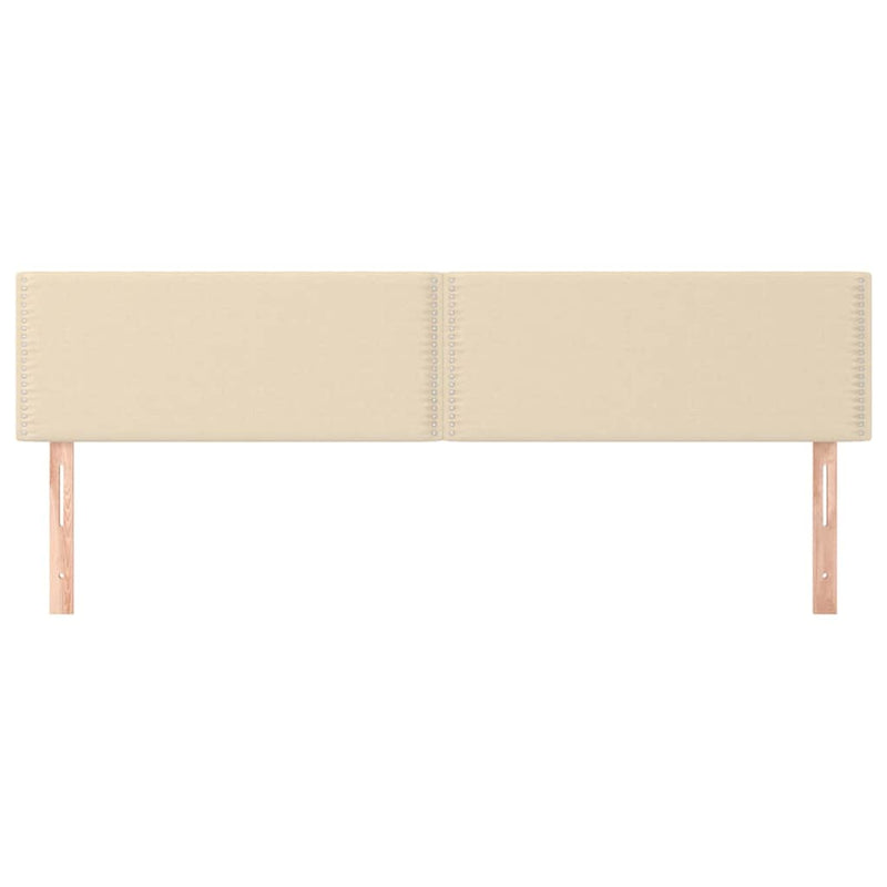 Tăblii de pat, crem, 180x5x78/88 cm, textil
