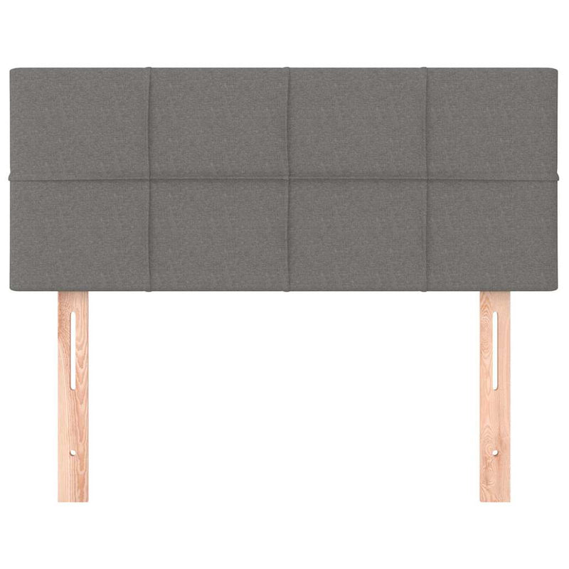 Tăblie de pat, gri închis, 90x5x78/88 cm, textil