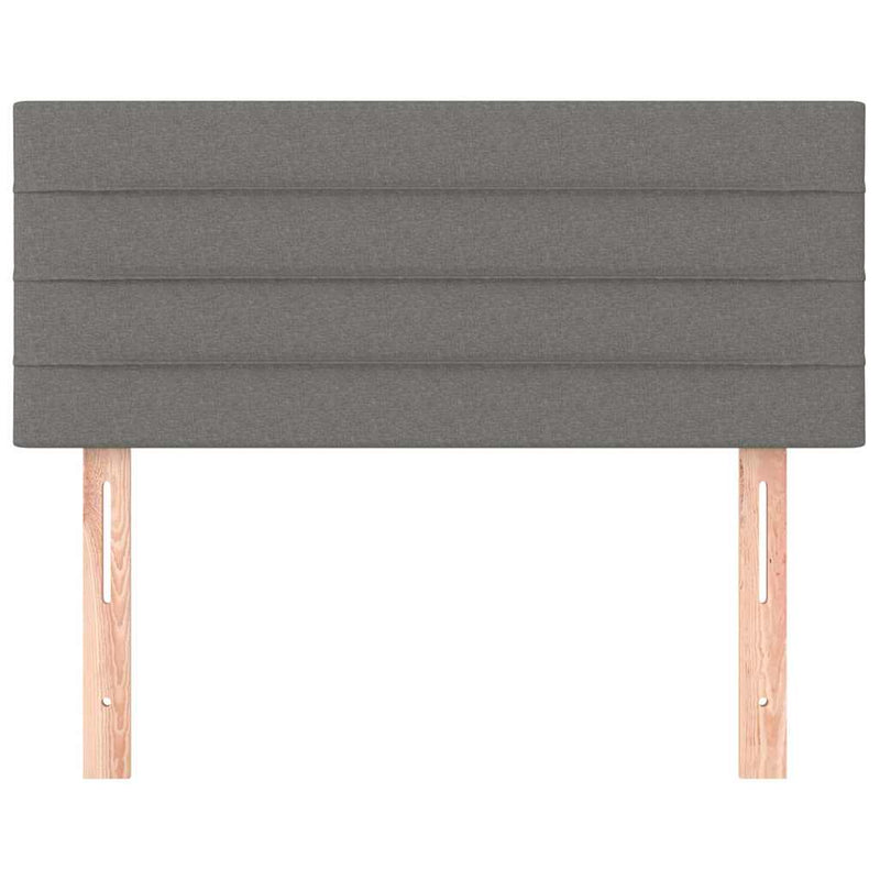 Tăblie de pat, gri închis, 80x5x78/88 cm, textil