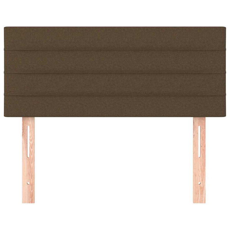 Tăblie de pat, maro închis, 80x5x78/88 cm, textil