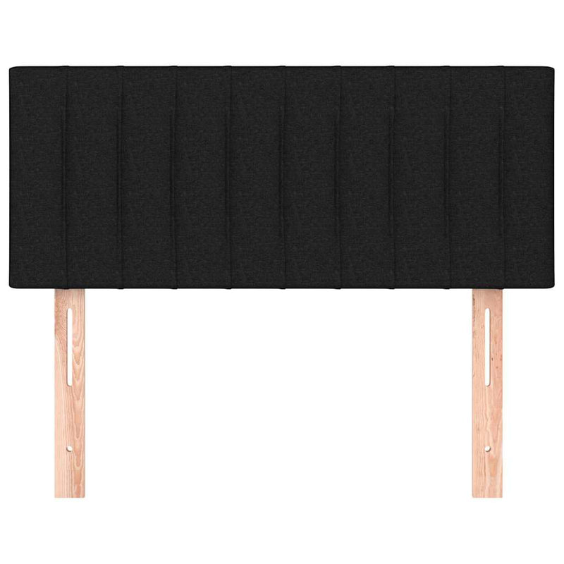 Tăblie de pat, negru, 80x5x78/88 cm, textil