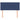 Tăblie de pat, albastru, 100x5x78/88 cm, textil
