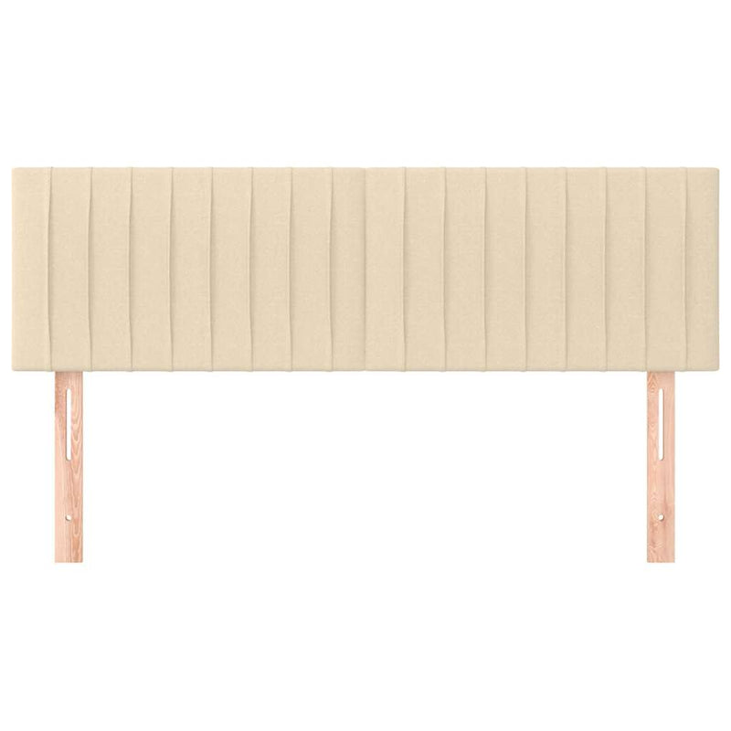 Tăblii de pat, crem, 144x5x78/88 cm, textil