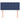 Tăblie de pat, albastru, 90x5x78/88 cm, textil