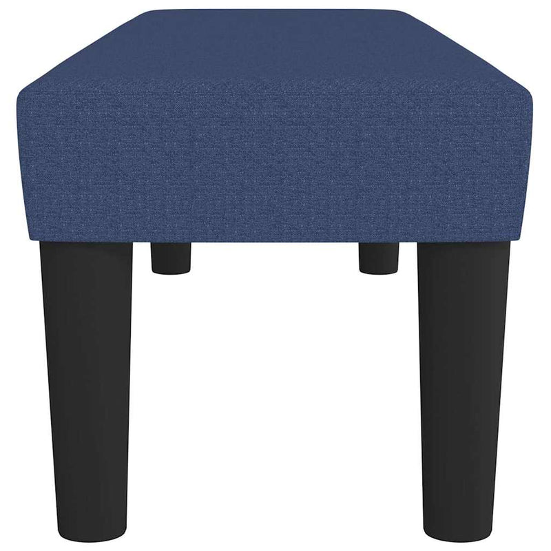 Bancă, albastru, 100x30x30 cm, textil