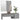 Set de mobilier pentru hol, gri sonoma, lemn prelucrat