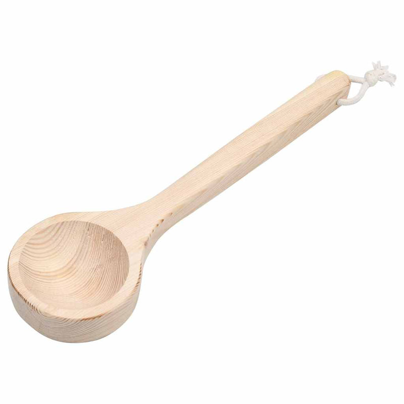 Set de găleată și polonic pentru saună, lemn masiv de pin