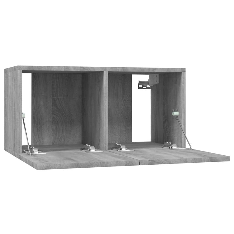 Set dulapuri TV, 5 piese, gri sonoma, lemn prelucrat