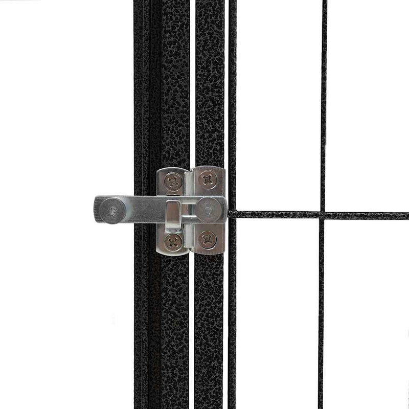 Țarc câini 28 panouri negru 100x50 cm oțel vopsit electrostatic
