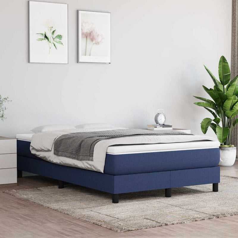 Saltea cu arcuri buzunar, fermitate medie, albastru, 120x200x20 cm, textil
