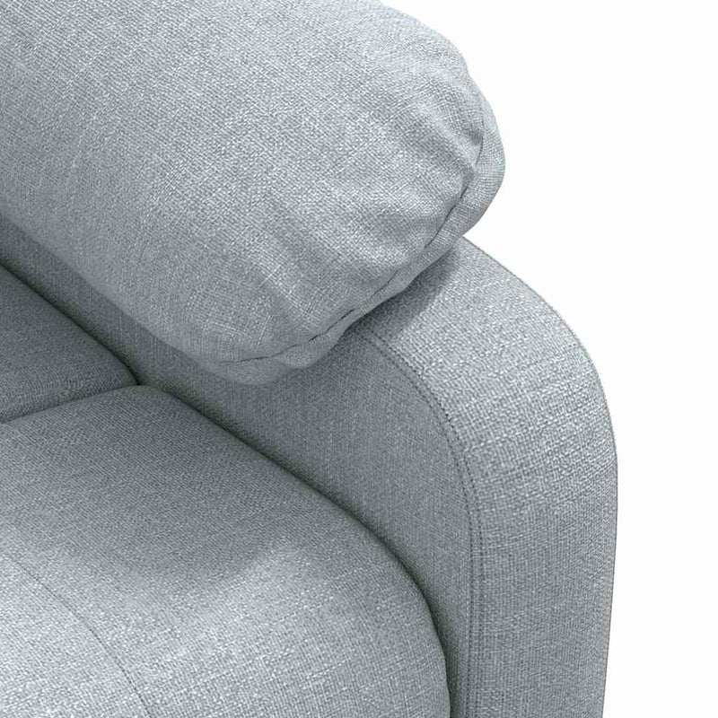 Fotoliu de masaj, gri deschis, material textil