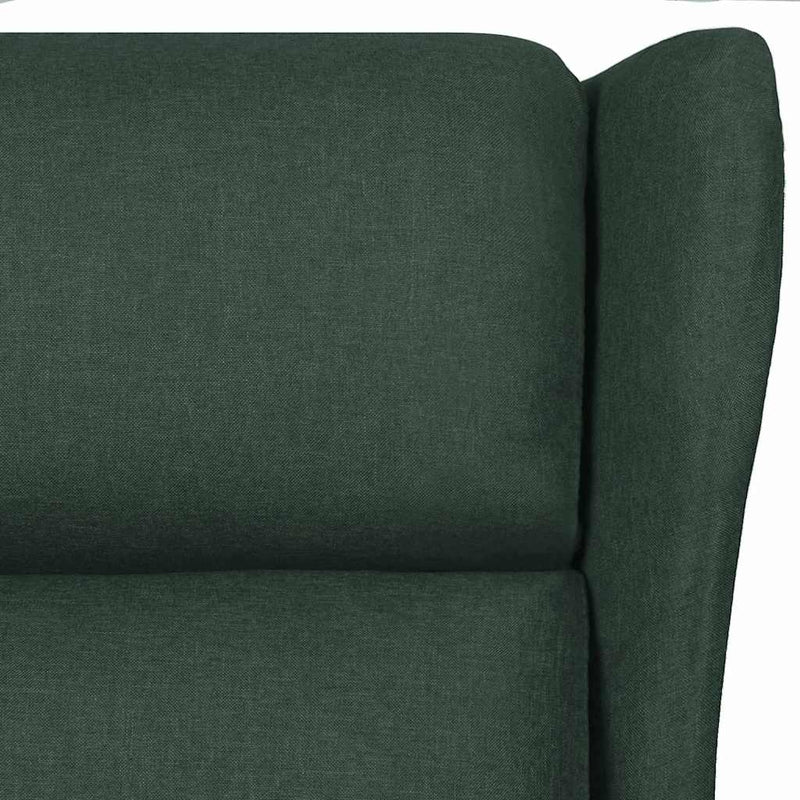 Fotoliu de masaj, verde închis, material textil