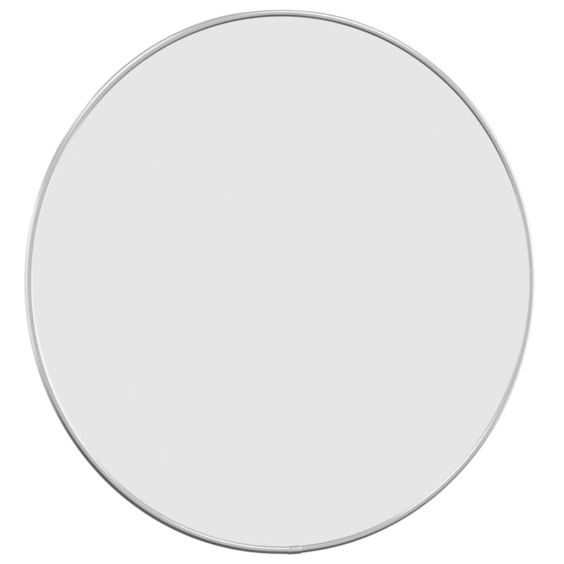 Oglindă de perete rotundă, argintiu, Ø 50 cm