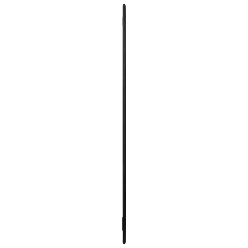 Oglindă de perete rotundă, negru, Ø 60 cm