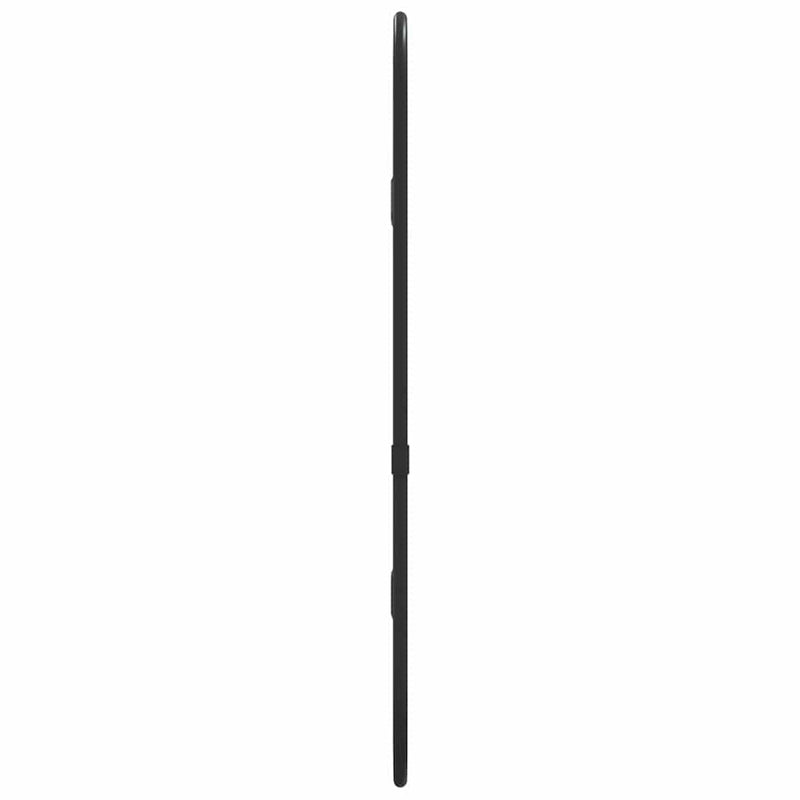 Oglindă de perete, negru, 40x15 cm, ovală