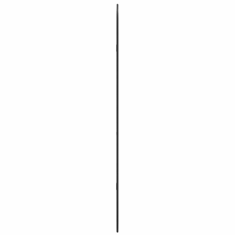Oglindă de perete, negru, 100x45 cm, ovală