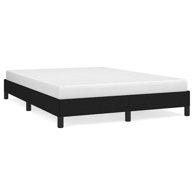 Cadru de pat fără saltea, negru, 140x190 cm, textil