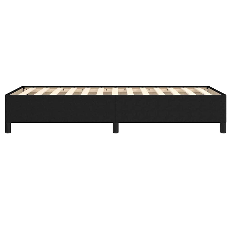 Cadru de pat fără saltea, negru, 100x200 cm, textil
