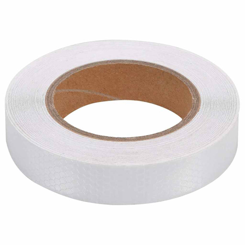 Banda reflectorizantă, alb, 2,5 cm x 20 m, PVC