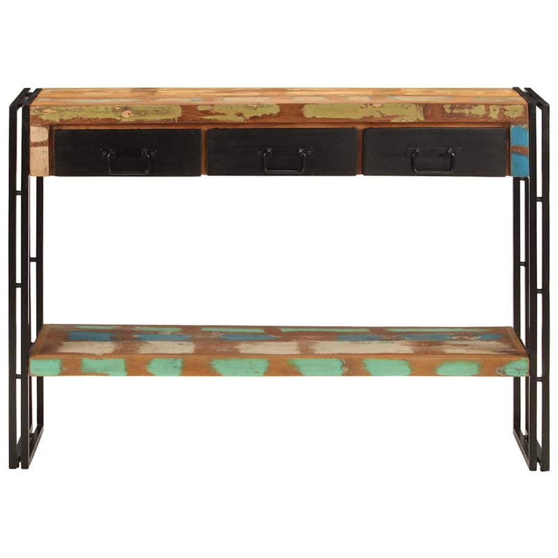 Masă consolă, 110x30x76 cm, lemn masiv reciclat