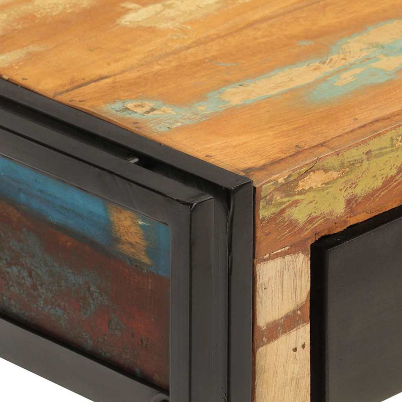 Masă consolă, 110x30x76 cm, lemn masiv reciclat
