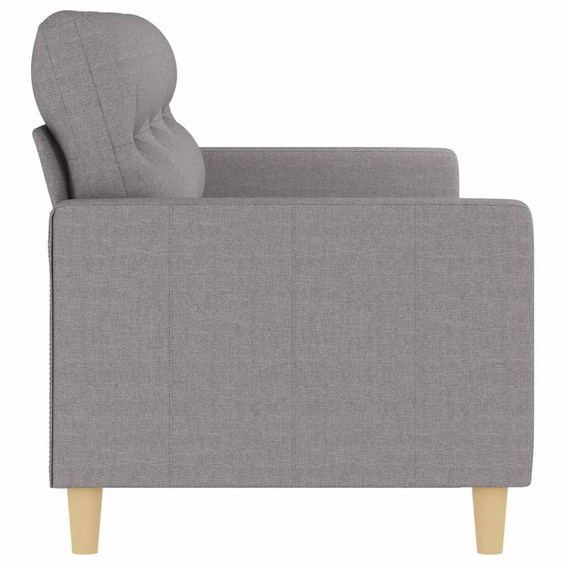 Canapea cu 3 locuri, gri deschis, material 180CM textil