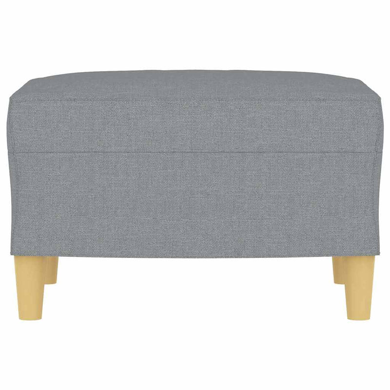 Taburet, gri deschis, 60x50x41 cm, material textil