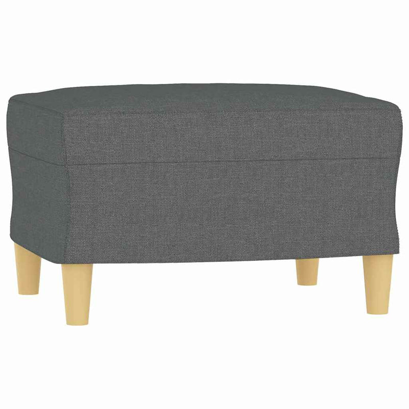 Taburet, gri închis, 60x50x41 cm, material textil