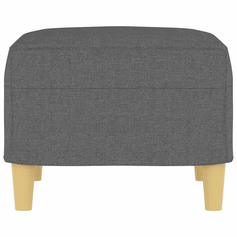 Taburet, gri închis, 60x50x41 cm, material textil