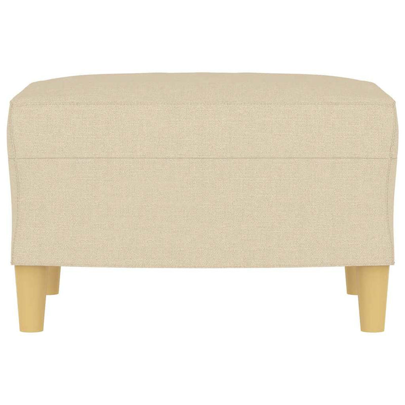 Taburet, crem, 60x50x41 cm, material textil