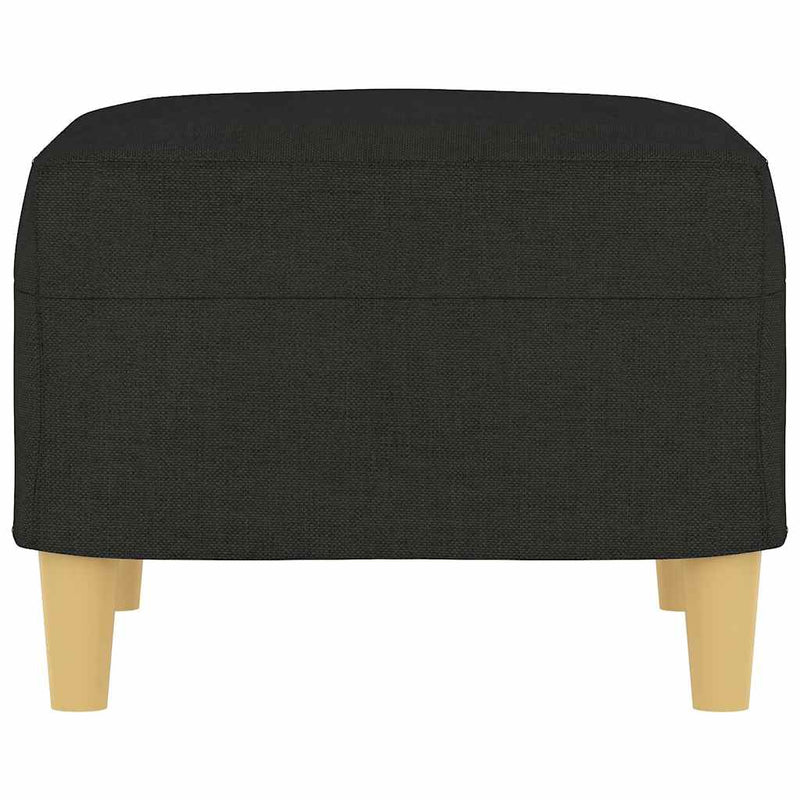 Taburet, negru, 60x50x41 cm, material textil