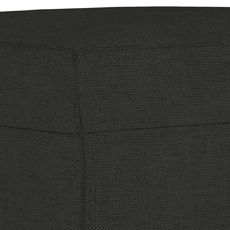 Taburet, negru, 60x50x41 cm, material textil