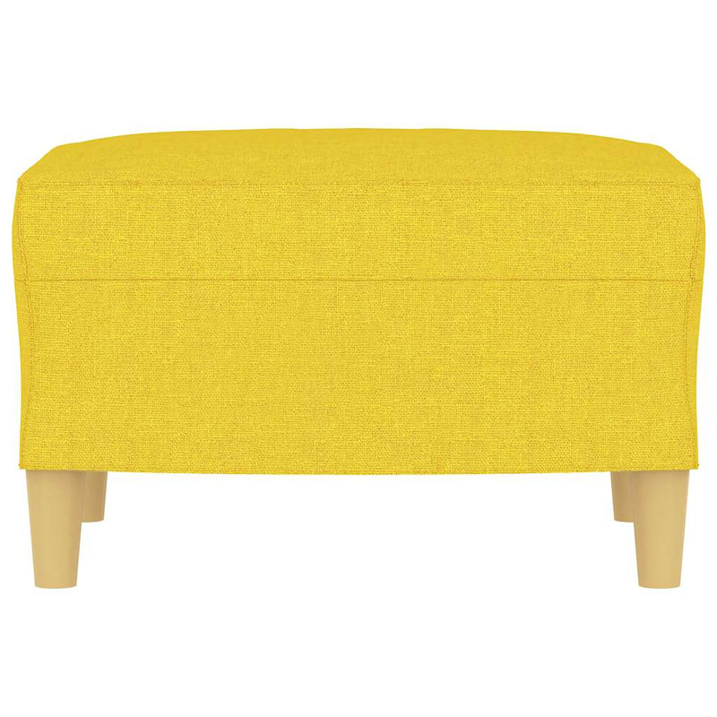 Taburet, galben deschis, 60x50x41 cm, material textil