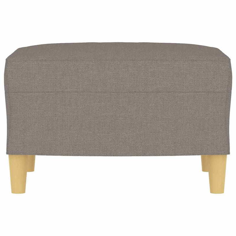 Taburet, gri taupe, 60x50x41 cm, material textil
