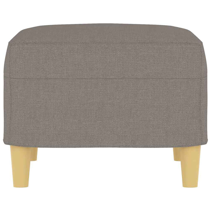 Taburet, gri taupe, 60x50x41 cm, material textil