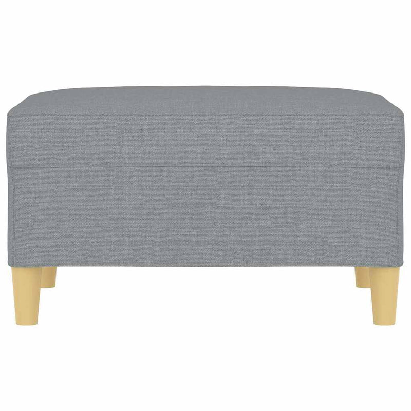 Taburet, gri deschis, 70x55x41 cm, material textil