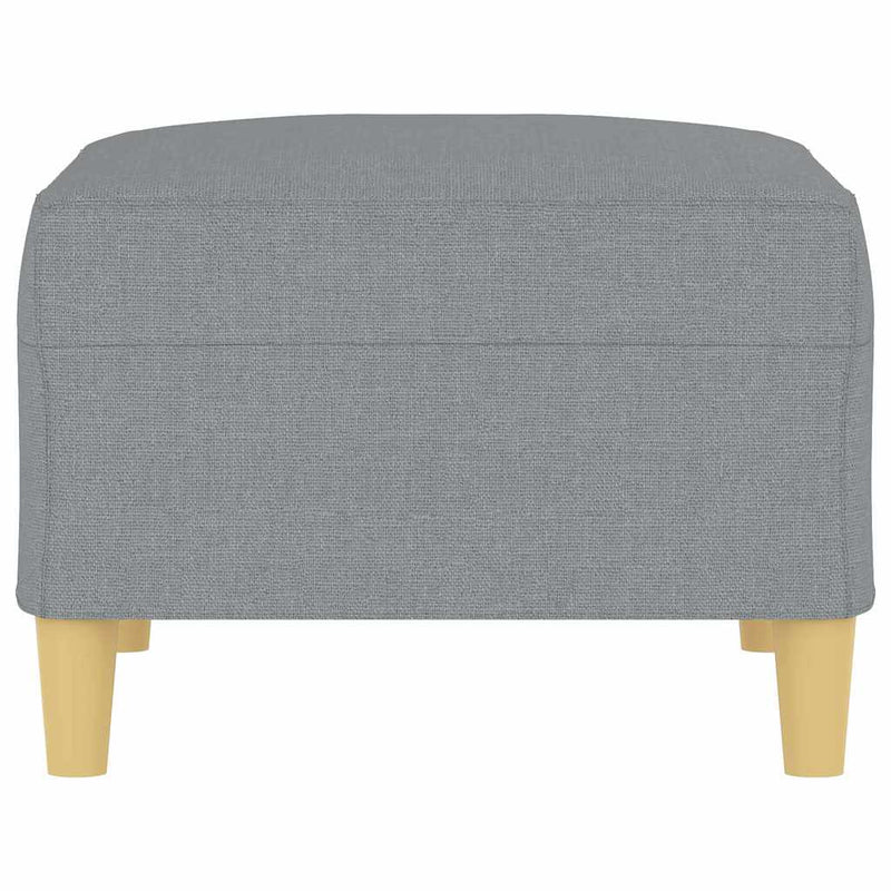 Taburet, gri deschis, 70x55x41 cm, material textil